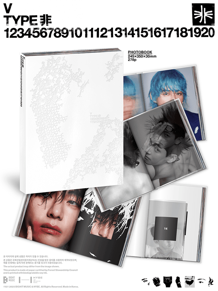 V (BTS) - TYPE 非 (Photobook) | Musica